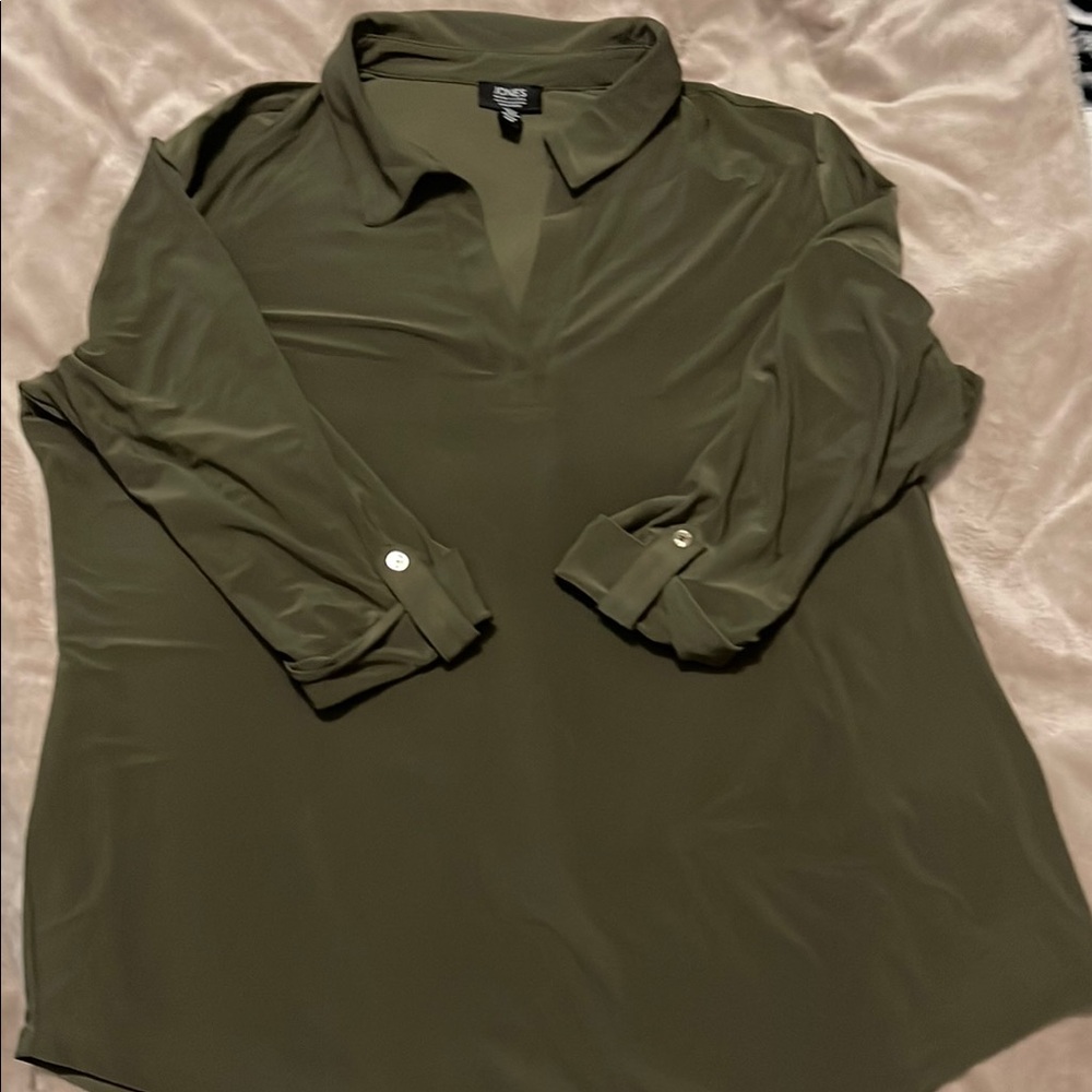 Olive Green Women's Top by Vince